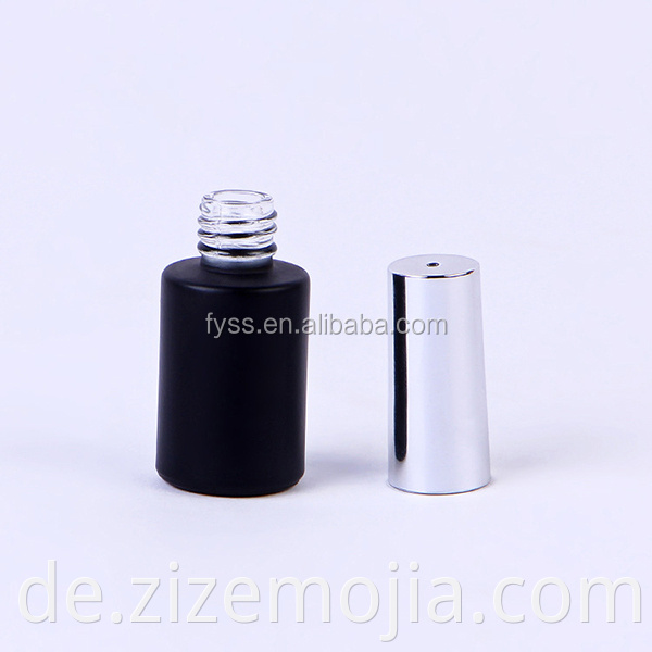 Leerer UV-Gelglasbehälter 12 ml-15ml Nagellackflasche mit Pinsel